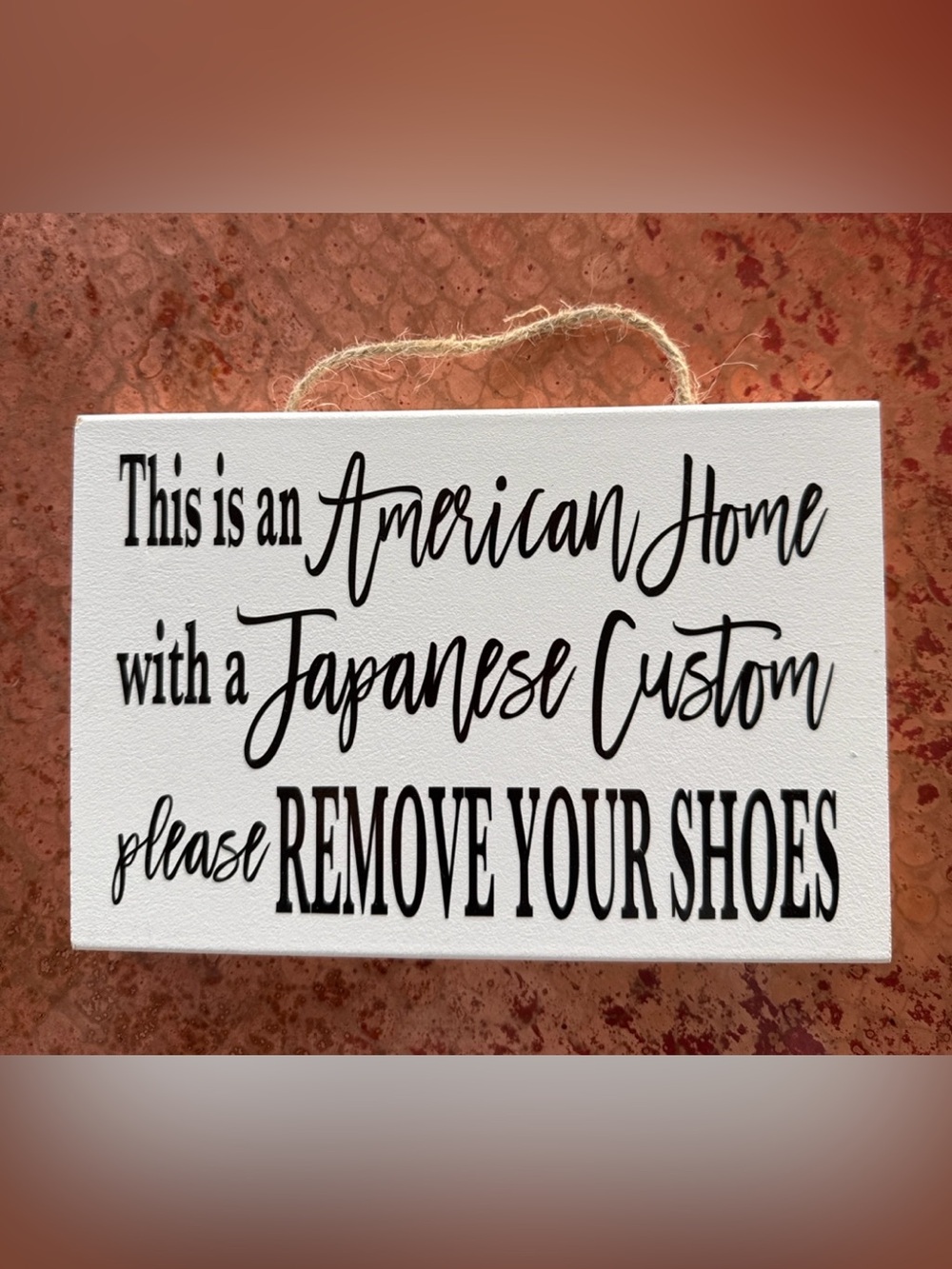 Front Door Welcome Sign